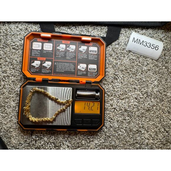 Ross Simons Sterling Silver 925 Gold Tone Sapphire & Diamond Tennis Bracelet 7" - Picture 9 of 10